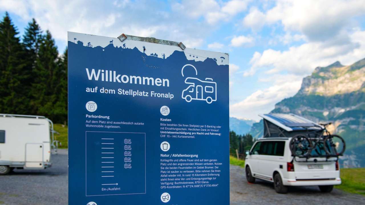 Camper-Stellplatz 1 und 2 Fronalp